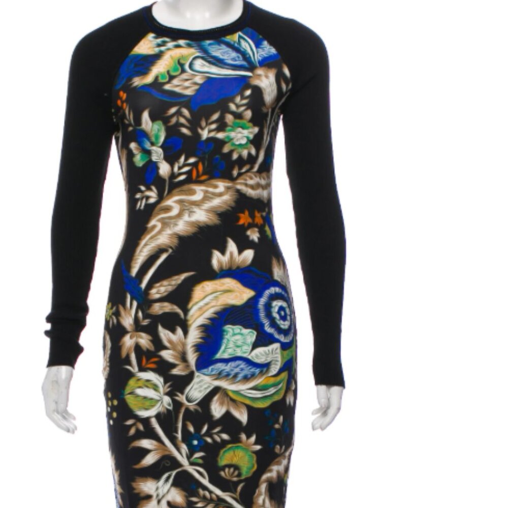 Roberto Cavalli - Long Sleeve Mini-Dress, Size Small, IT 40